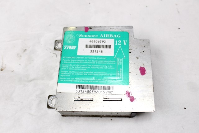 CONTROL UNIT AIRBAG OEM N. 46806592 ORIGINAL PART ESED FIAT PUNTO 188 188AX MK2 (1999 - 2003) DIESEL 19  YEAR OF CONSTRUCTION 2002