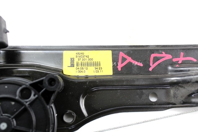 DOOR WINDOW LIFTING MECHANISM FRONT OEM N. 114586 SISTEMA ALZACRISTALLO PORTA ANTERIORE ELETT ORIGINAL PART ESED LANCIA Y YPSILON (dal 2011)BENZINA/GPL 12  YEAR OF CONSTRUCTION 2012