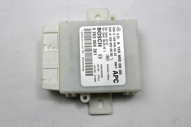 CONTROL UNIT PDC OEM N. A1699000000 ORIGINAL PART ESED MERCEDES CLASSE A W169 5P C169 3P RESTYLING (05/2008 - 2012) BENZINA 15  YEAR OF CONSTRUCTION 2010