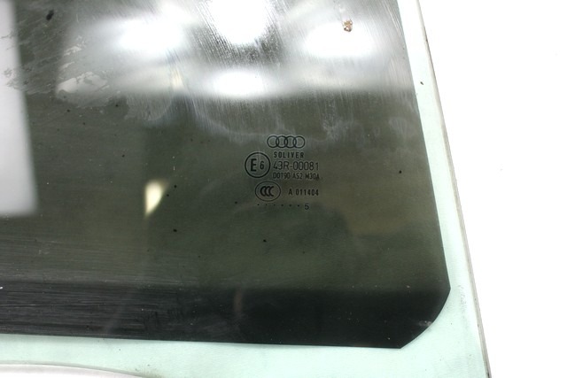 DOOR WINDOW, TINTED GLASS, REAR RIGHT OEM N. 8E9845026 ORIGINAL PART ESED AUDI A4 8EC 8ED 8HE B7 BER/SW/CABRIO (2004 - 2007) DIESEL 19  YEAR OF CONSTRUCTION 2005
