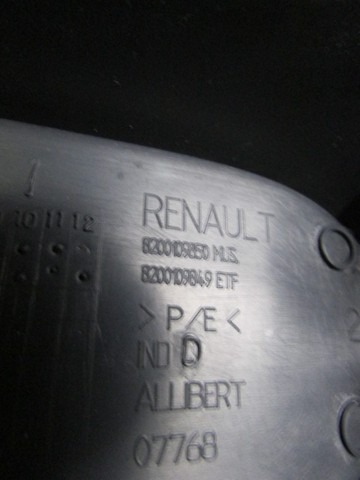 REAR TUNNEL COVERING OEM N. 8200109850 ORIGINAL PART ESED RENAULT CLIO MK2 RESTYLING / CLIO STORIA (05/2001 - 2012) DIESEL 15  YEAR OF CONSTRUCTION 2003