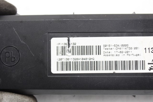 AIR CONDITIONING CONTROL OEM N. 13581132 ORIGINAL PART ESED OPEL ASTRA J 5P/3P/SW (2009 - 2015) DIESEL 17  YEAR OF CONSTRUCTION 2011
