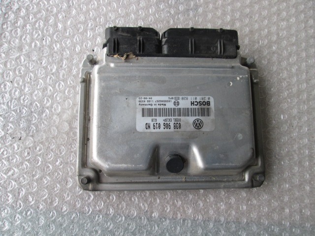 BASIC DDE CONTROL UNIT / INJECTION CONTROL MODULE . OEM N. 038906019ND  ORIGINAL PART ESED VOLKSWAGEN POLO (10/2001 - 2005) DIESEL 19  YEAR OF CONSTRUCTION 2004