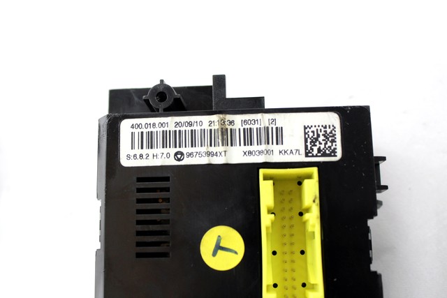 AIR CONDITIONING CONTROL UNIT / AUTOMATIC CLIMATE CONTROL OEM N. 96753994XT ORIGINAL PART ESED CITROEN DS3 (2009 - 2014) BENZINA/GPL 16  YEAR OF CONSTRUCTION 2010