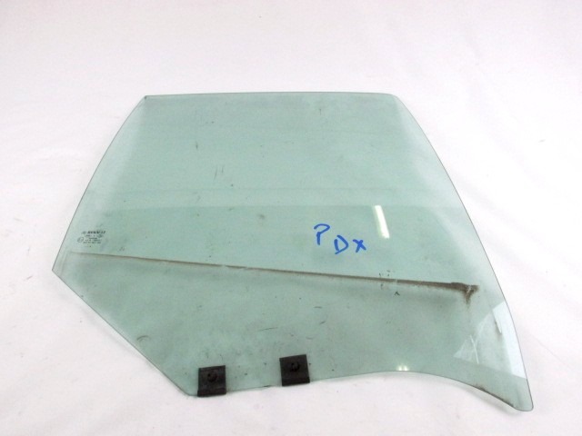 DOOR WINDOW, TINTED GLASS, REAR RIGHT OEM N. 7700430720 ORIGINAL PART ESED RENAULT CLIO MK2 RESTYLING / CLIO STORIA (05/2001 - 2012) BENZINA 12  YEAR OF CONSTRUCTION 2005