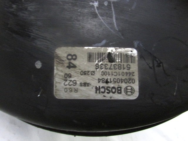 POWER BRAKE UNIT DEPRESSION OEM N. 51837336 ORIGINAL PART ESED PEUGEOT BIPPER (DAL 2007) DIESEL 14  YEAR OF CONSTRUCTION 2010