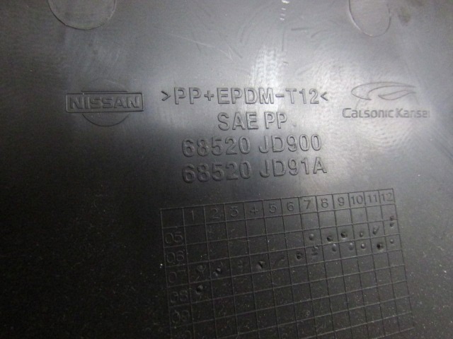 GLOVE BOX OEM N. 68520-JD900 ORIGINAL PART ESED NISSAN QASHQAI J10C (2006 - 2010) DIESEL 15  YEAR OF CONSTRUCTION 2008
