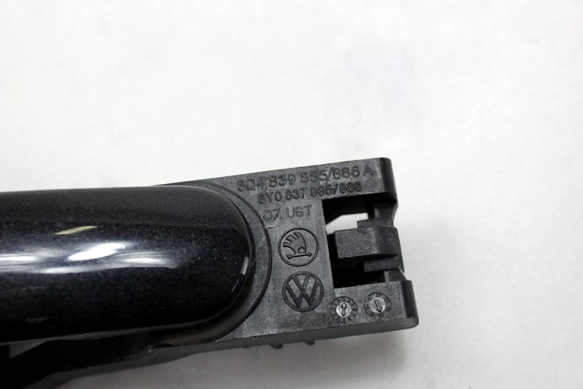 RIGHT REAR DOOR HANDLE OEM N. 3B0837207GGRU ORIGINAL PART ESED VOLKSWAGEN POLO (2005 - 10/2009) DIESEL 14  YEAR OF CONSTRUCTION 2009