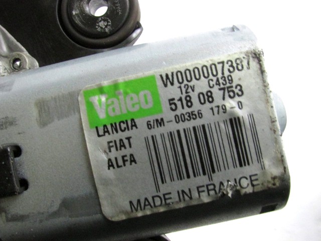 REAR WIPER MOTOR OEM N. 51808753 ORIGINAL PART ESED LANCIA DELTA 844 MK3 (2008 - 2014) DIESEL 16  YEAR OF CONSTRUCTION 2011