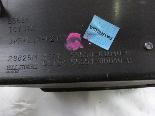 GLOVE BOX OEM N. 55550-0D010-B ORIGINAL PART ESED TOYOTA YARIS MK1 R (2003-2005)BENZINA 13  YEAR OF CONSTRUCTION 2003