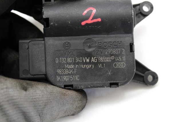 SET SMALL PARTS F AIR COND.ADJUST.LEVER OEM N. 1K1907511C ORIGINAL PART ESED AUDI A3 8P 8PA 8P1 (2003 - 2008)DIESEL 20  YEAR OF CONSTRUCTION 2007