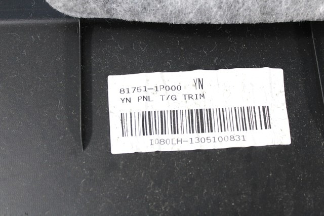 INNER LINING / TAILGATE LINING OEM N. 81751-1P000 ORIGINAL PART ESED KIA VENGA (DAL 2010)DIESEL 16  YEAR OF CONSTRUCTION 2011