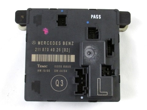 CONTROL OF THE FRONT DOOR OEM N. 2118704026 ORIGINAL PART ESED MERCEDES CLASSE E W211 BER/SW (06/2006 - 2009)DIESEL 30  YEAR OF CONSTRUCTION 2007