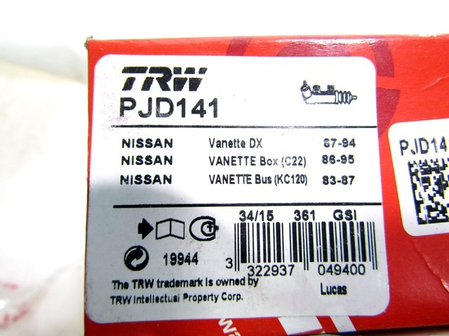 CLUTCH CYLINDER OEM N. 30620-H1601 ORIGINAL PART ESED NISSAN VANETTE CARGO (1994 - 2001)DIESEL 23  YEAR OF CONSTRUCTION 1997