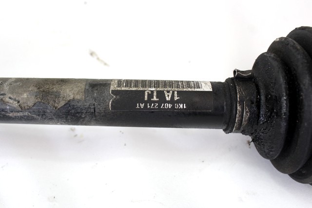 EXCH. OUTPUT SHAFT, LEFT OEM N. 1K0407271AT ORIGINAL PART ESED SEAT LEON 1P1 (2005 - 2012) DIESEL 19  YEAR OF CONSTRUCTION 2009