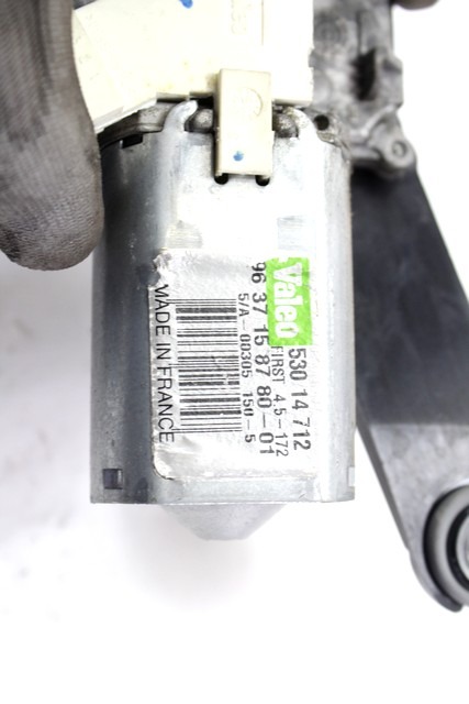 REAR WIPER MOTOR OEM N. 9637158780 ORIGINAL PART ESED CITROEN C3 / PLURIEL (09/2005 - 11/2010) BENZINA/GPL 14  YEAR OF CONSTRUCTION 2006