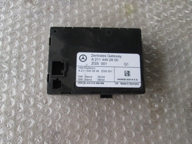 CONTROL CENTRAL LOCKING OEM N. A2114452600 ORIGINAL PART ESED MERCEDES CLASSE E W211 BER/SW (03/2002 - 05/2006) DIESEL 32  YEAR OF CONSTRUCTION 2004