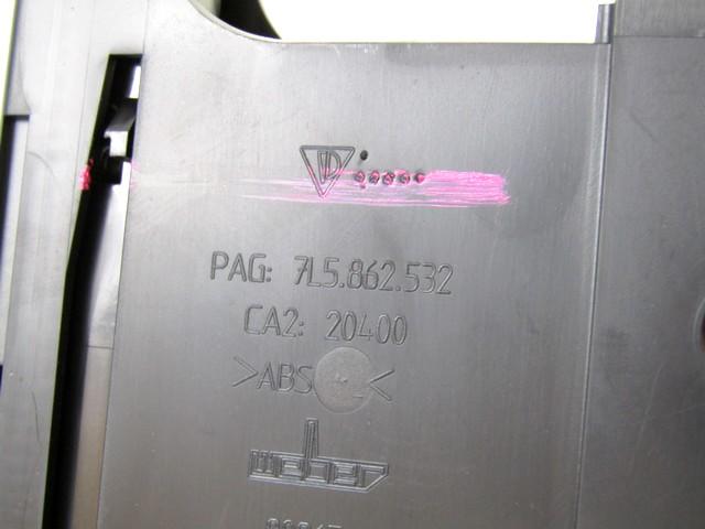 7L5862532 PORTABEVANDE TUNNEL CENTRALE POSTERIORE PORSCHE CAYENNE S 4.8 283KW 5P B AUT (2007) RICAMBIO USATO 