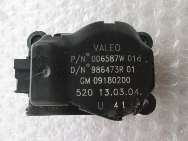 SET SMALL PARTS F AIR COND.ADJUST.LEVER OEM N. 006587W ORIGINAL PART ESED OPEL VECTRA BER/SW (2002 - 2006) DIESEL 19  YEAR OF CONSTRUCTION 2004