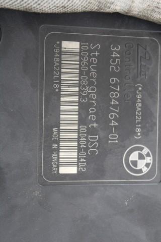 34516784763 CENTRALINA POMPA AGGREGATO ABS BMW SERIE 1 118 D E87 2.0 D 105KW 6M 5P (2008) RICAMBIO USATO 10.0206-0351.4 34526784764 10.0960-0839.3