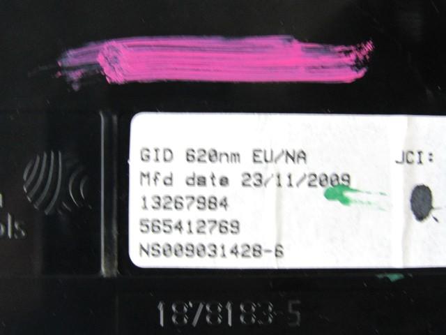 13267984 DISPLAY COMPUTER DI BORDO OPEL ASTRA J 1.7 D 81KW 6M 5P (2010) RICAMBIO USATO 
