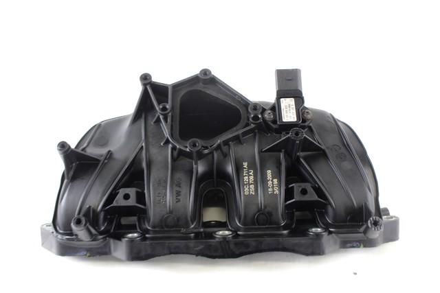 INTAKE MANIFOLD OEM N. 03C129711AE SPARE PART USED CAR VOLKSWAGEN SCIROCCO 137 138 MK3 (10/2008 - 06-2014) DISPLACEMENT BENZINA 1,4 YEAR OF CONSTRUCTION 2009