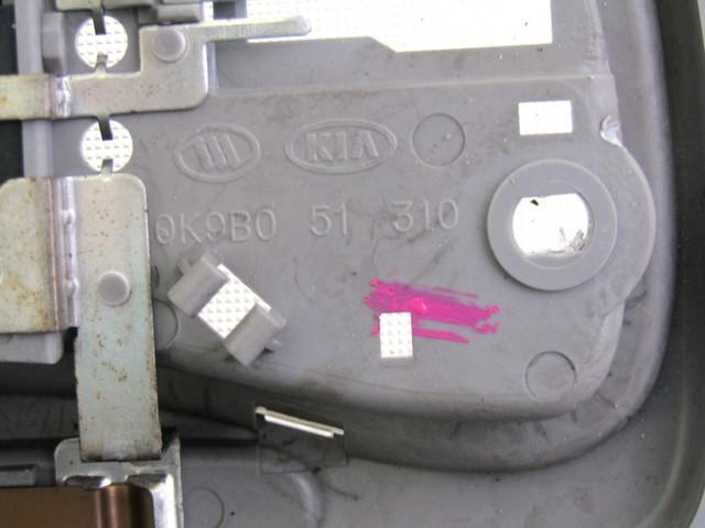 NTEROR READING LIGHT FRONT / REAR OEM N. 0K9B051310 SPARE PART USED CAR KIA RIO MK1 R DC (2000 - 2005) DISPLACEMENT BENZINA 1,3 YEAR OF CONSTRUCTION 2001