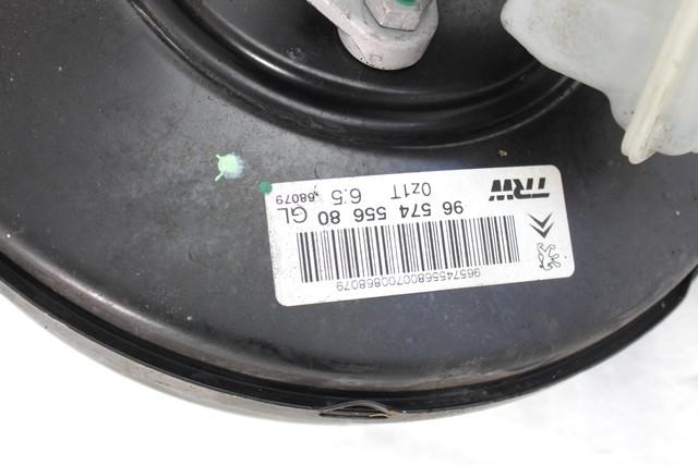 POWER BRAKE UNIT DEPRESSION OEM N. 9657455680 SPARE PART USED CAR PEUGEOT 1007 KM (2005 - 2010) DISPLACEMENT BENZINA 1,4 YEAR OF CONSTRUCTION 2008