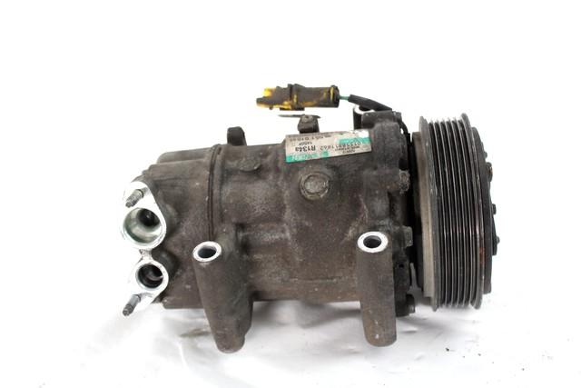 AIR-CONDITIONER COMPRESSOR OEM N. 9655191680 SPARE PART USED CAR PEUGEOT 1007 KM (2005 - 2010) DISPLACEMENT BENZINA 1,4 YEAR OF CONSTRUCTION 2008