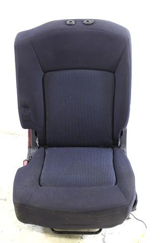 THIRD ROW SINGLE FABRIC SEATS OEM N. 23PSTPG1007KMMV3P SPARE PART USED CAR PEUGEOT 1007 KM (2005 - 2010) DISPLACEMENT BENZINA 1,4 YEAR OF CONSTRUCTION 2008