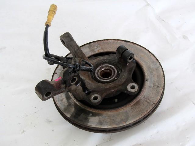 CARRIER, RIGHT FRONT / WHEEL HUB WITH BEARING, FRONT OEM N. 8200207313 SPARE PART USED CAR RENAULT CLIO BB CB MK2 R / CLIO STORIA (05/2001 - 2012)  DISPLACEMENT BENZINA 1,2 YEAR OF CONSTRUCTION 2002