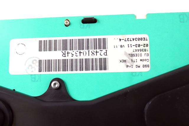 INSTRUMENT CLUSTER / INSTRUMENT CLUSTER OEM N. 248104354R SPARE PART USED CAR DACIA SANDERO MK1 (2008 - 2012)  DISPLACEMENT DIESEL 1,5 YEAR OF CONSTRUCTION 2011
