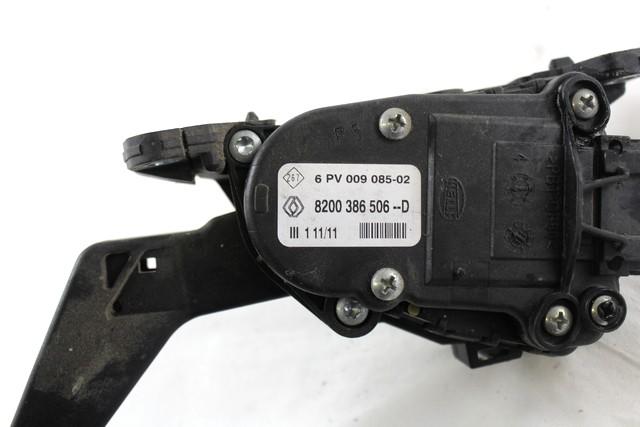 PEDALS & PADS  OEM N. 8200386506 SPARE PART USED CAR DACIA SANDERO MK1 (2008 - 2012)  DISPLACEMENT DIESEL 1,5 YEAR OF CONSTRUCTION 2011