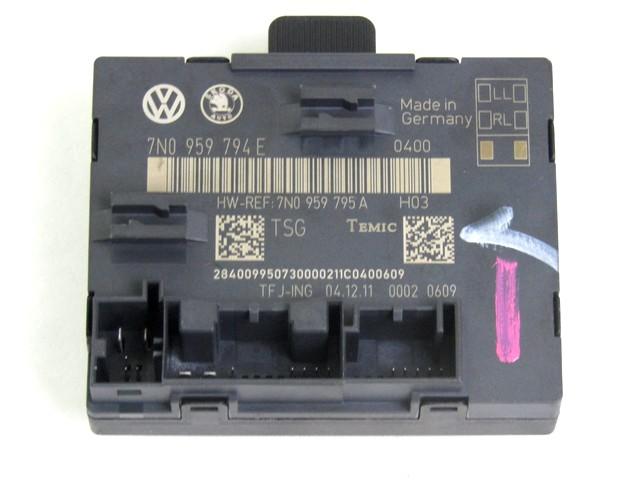 CONTROL OF THE FRONT DOOR OEM N. 7N0959794E SPARE PART USED CAR SEAT ALHAMBRA 710 711 MK2 (DAL 2010) DISPLACEMENT DIESEL 2 YEAR OF CONSTRUCTION 2012