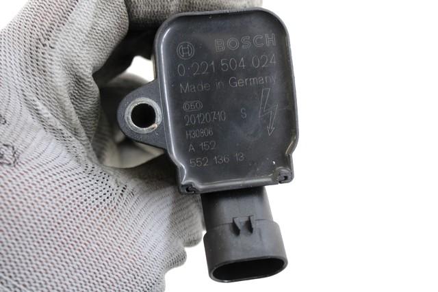IGNITION COIL OEM N. 55213613 SPARE PART USED CAR ALFA ROMEO MITO 955 (2008 - 2018)  DISPLACEMENT BENZINA/GPL 1,4 YEAR OF CONSTRUCTION 2012