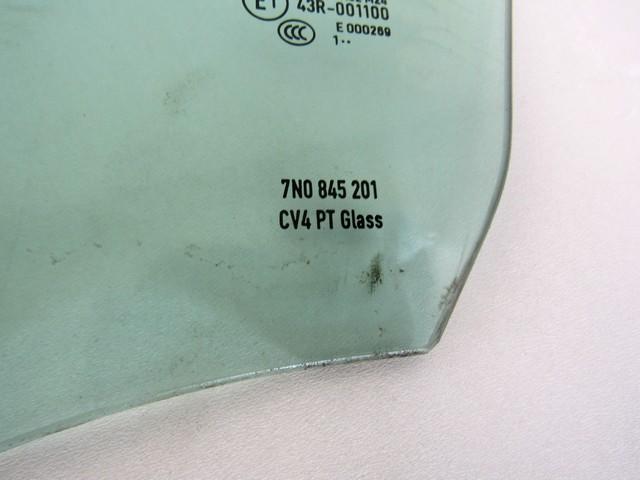 DOOR WINDOW, FRONT LEFT OEM N. 7N0845201 SPARE PART USED CAR SEAT ALHAMBRA 710 711 MK2 (DAL 2010) DISPLACEMENT DIESEL 2 YEAR OF CONSTRUCTION 2012