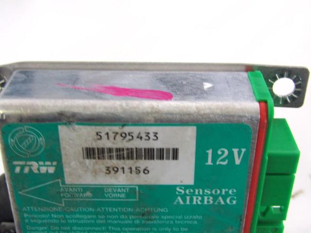 KIT COMPLETE AIRBAG OEM N. 18899 KIT AIRBAG COMPLETO SPARE PART USED CAR FIAT GRANDE PUNTO 199 (2005 - 2012)  DISPLACEMENT DIESEL 1,3 YEAR OF CONSTRUCTION 2009