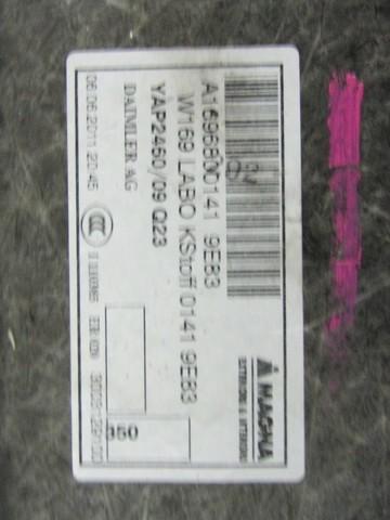 FLOOR COVERING OEM N. A1696800141 SPARE PART USED CAR MERCEDES CLASSE A W169 5P C169 3P R (05/2008 - 2012)  DISPLACEMENT BENZINA 1,7 YEAR OF CONSTRUCTION 2011