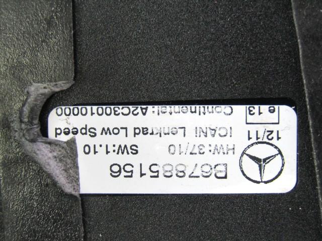 VARIOUS CONTROL UNITS OEM N. B67885156 SPARE PART USED CAR MERCEDES CLASSE A W169 5P C169 3P R (05/2008 - 2012)  DISPLACEMENT BENZINA 1,7 YEAR OF CONSTRUCTION 2011