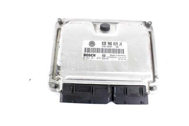 BASIC DDE CONTROL UNIT / INJECTION CONTROL MODULE . OEM N. 16105 KIT ACCENSIONE AVVIAMENTO SPARE PART USED CAR VOLKSWAGEN POLO 9N (10/2001 - 2005)  DISPLACEMENT DIESEL 1,2 YEAR OF CONSTRUCTION 2002
