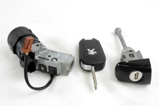 IGNITION LOCK KIT AND LOCKS OEM N. 122065 KIT BLOCCO ACCENSIONE E SERRATURE SPARE PART USED CAR PEUGEOT 208 CA CC (DAL 2012)  DISPLACEMENT BENZINA/GPL 1,2 YEAR OF CONSTRUCTION 2018