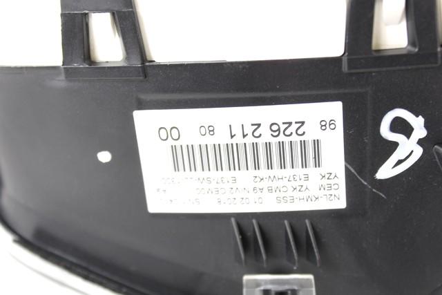 INSTRUMENT CLUSTER / INSTRUMENT CLUSTER OEM N. 9822621180 SPARE PART USED CAR PEUGEOT 208 CA CC (DAL 2012)  DISPLACEMENT BENZINA/GPL 1,2 YEAR OF CONSTRUCTION 2018