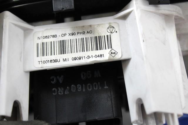 AIR CONDITIONING CONTROL OEM N. 600275107370R SPARE PART USED CAR DACIA SANDERO MK1 (2008 - 2012)  DISPLACEMENT BENZINA/GPL 1,4 YEAR OF CONSTRUCTION 2009