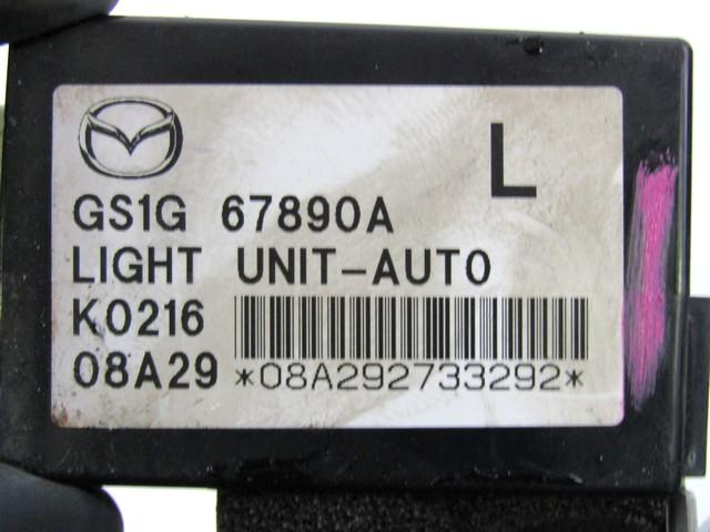 HEADLIGHT UNIT OEM N. GS1G67890A SPARE PART USED CAR MAZDA 6 GH (2008 - 2013)  DISPLACEMENT DIESEL 2 YEAR OF CONSTRUCTION 2009