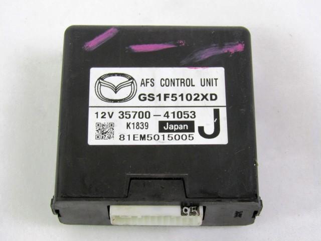 VARIOUS CONTROL UNITS OEM N. GS1F5102XD SPARE PART USED CAR MAZDA 6 GH (2008 - 2013)  DISPLACEMENT DIESEL 2 YEAR OF CONSTRUCTION 2009