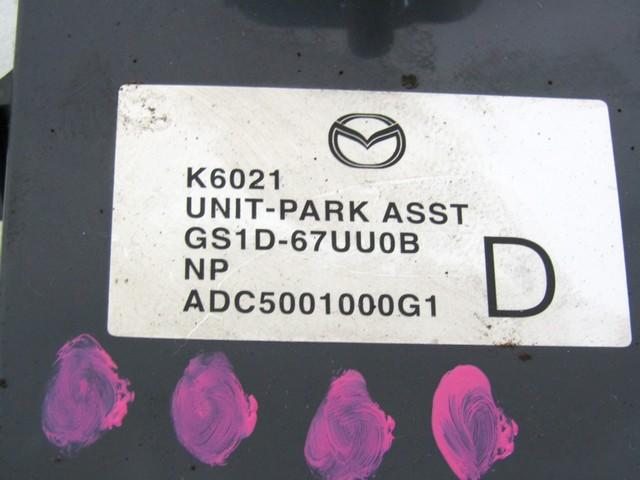CONTROL UNIT PDC OEM N. GS1D-67UU0B SPARE PART USED CAR MAZDA 6 GH (2008 - 2013)  DISPLACEMENT DIESEL 2 YEAR OF CONSTRUCTION 2009