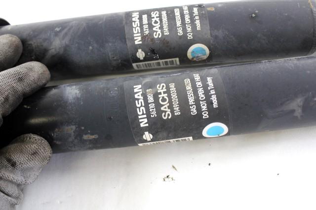 PAIR REAR SHOCK ABSORBERS OEM N. 11136 COPPIA AMMORTIZZATORI POSTERIORI SPARE PART USED CAR NISSAN QASHQAI J10E (03/2010 - 2013)  DISPLACEMENT DIESEL 1,5 YEAR OF CONSTRUCTION 2013