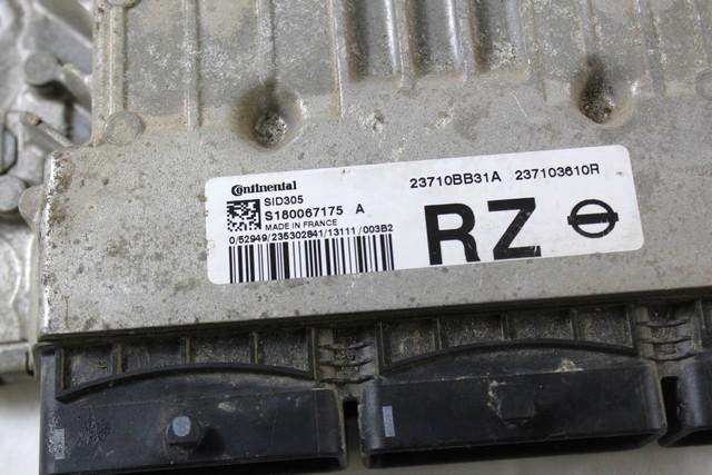 KIT ACCENSIONE AVVIAMENTO OEM N. 11136 KIT ACCENSIONE AVVIAMENTO SPARE PART USED CAR NISSAN QASHQAI J10E (03/2010 - 2013)  DISPLACEMENT DIESEL 1,5 YEAR OF CONSTRUCTION 2013