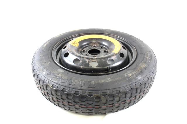 SPARE WHEEL OEM N. 12751 RUOTINO DI SCORTA SPARE PART USED CAR FIAT PUNTO 188 188AX MK2 (1999 - 2003)  DISPLACEMENT BENZINA 1,2 YEAR OF CONSTRUCTION 2003