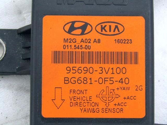 SENSOR ESP OEM N. 95690-3V100 SPARE PART USED CAR KIA RIO UB MK3 (2011 - 2017) DISPLACEMENT BENZINA 1,2 YEAR OF CONSTRUCTION 2016